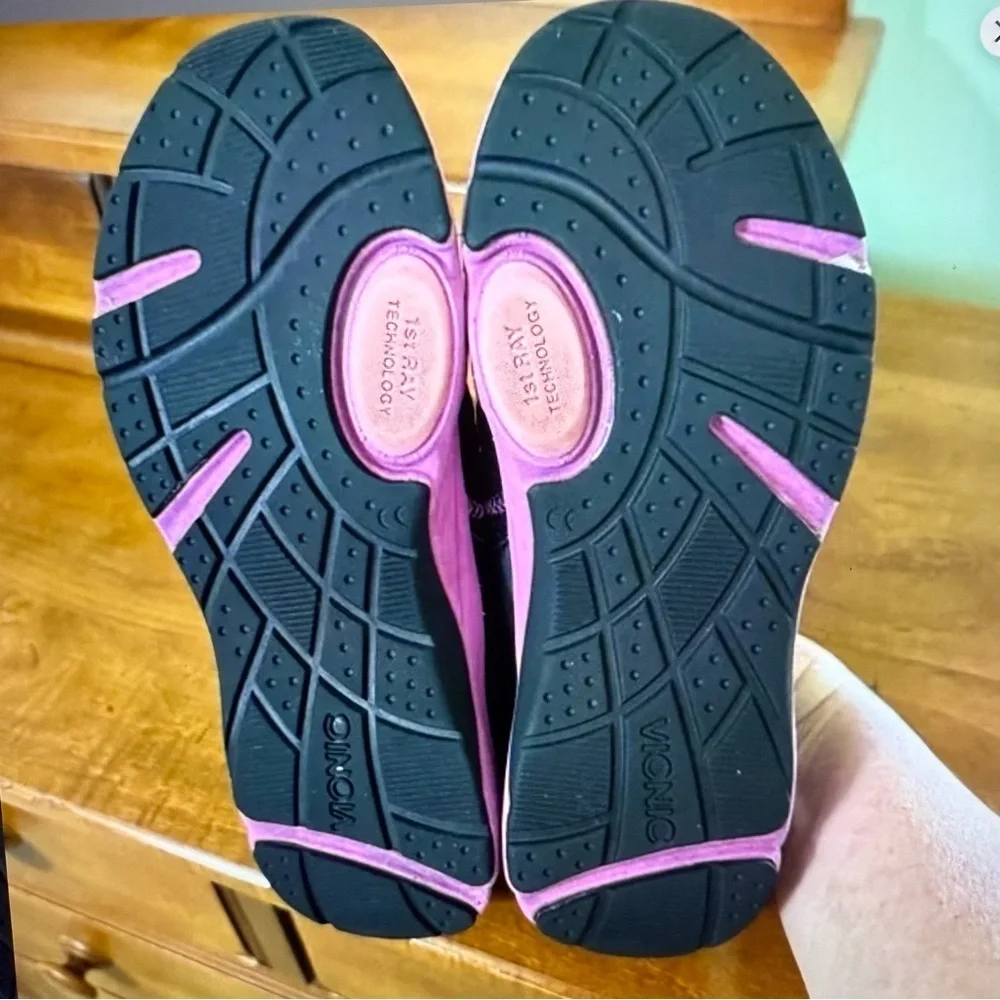 Vionic Black and Pink Maryjane Athletic Shoes‎